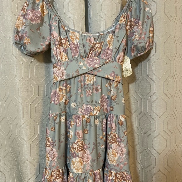 NWT Altar’d State sage green floral Dress - Picture 2 of 12